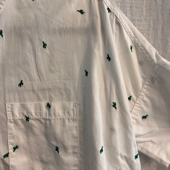 Madewell Cactus-Embroidered Short Sleeve Button Down - Picture 2 of 3